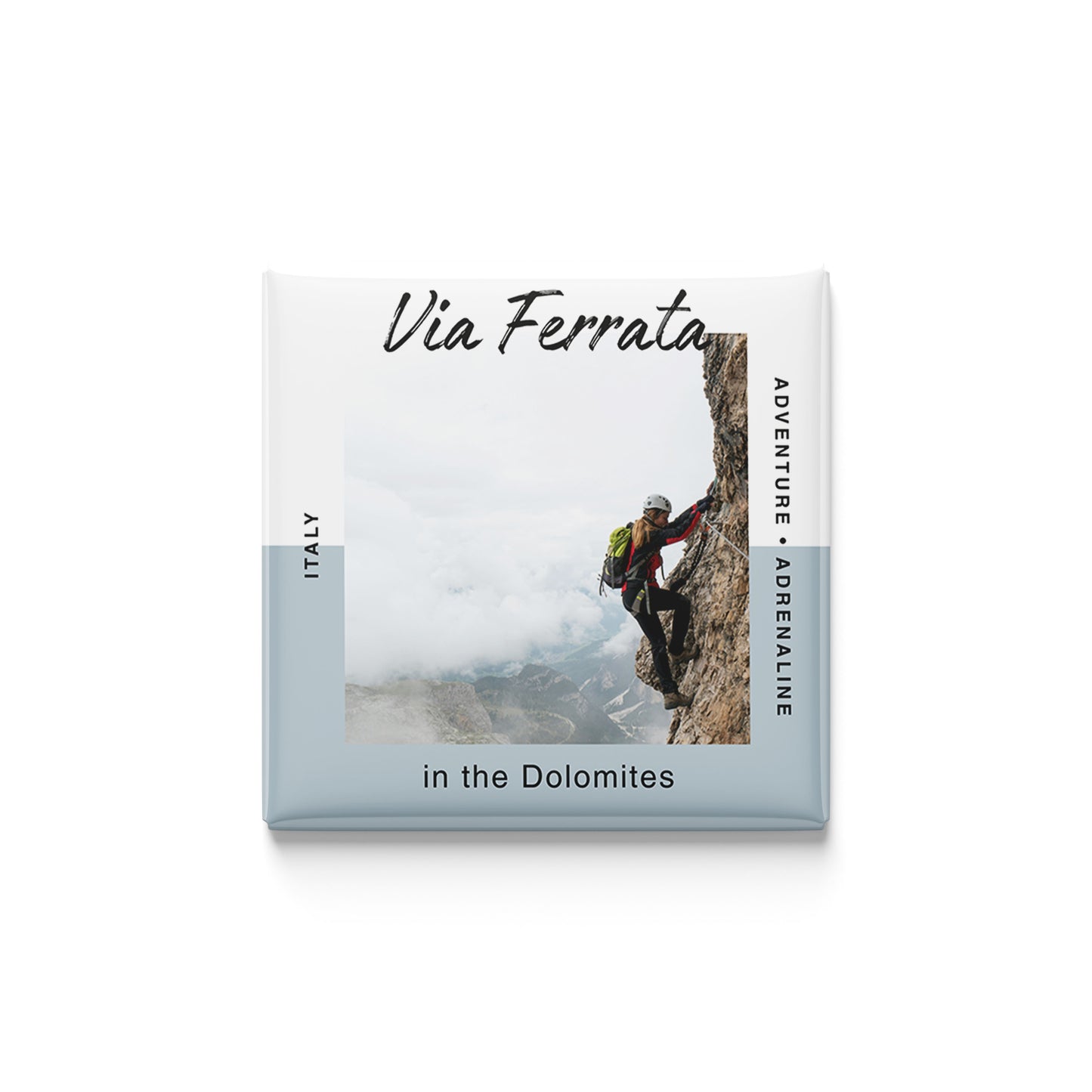 Via Ferrata in the Dolomites Magnet