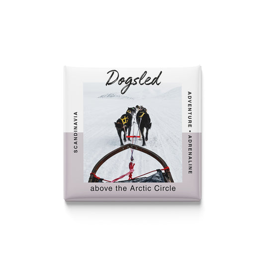 Dogsled Above the Arctic Circle Magnet